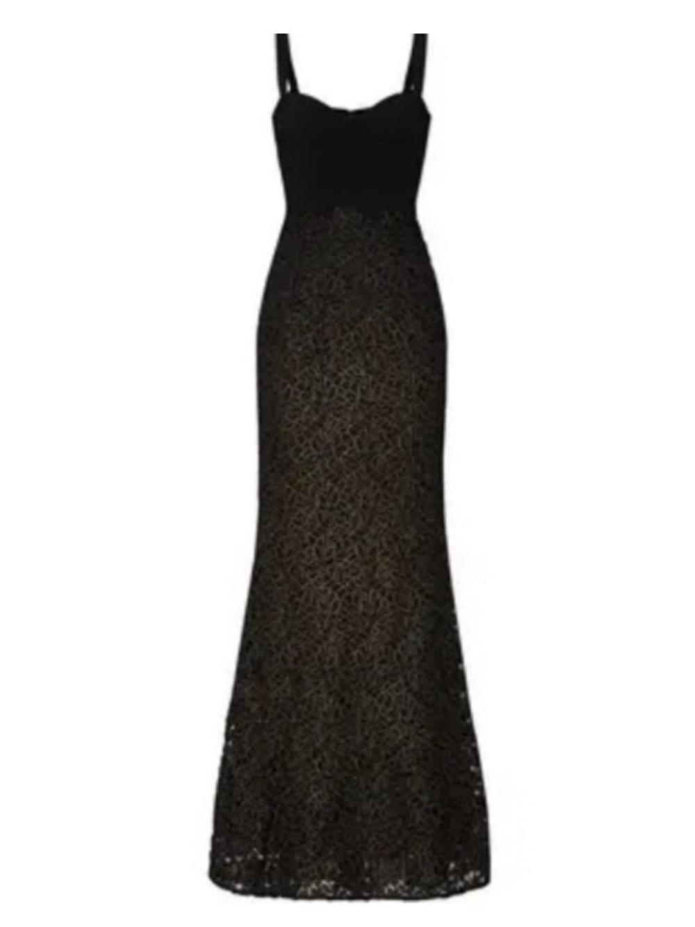Dress The Population Lorena Lace Mermaid Black Gown Small - Picture 5 of 14
